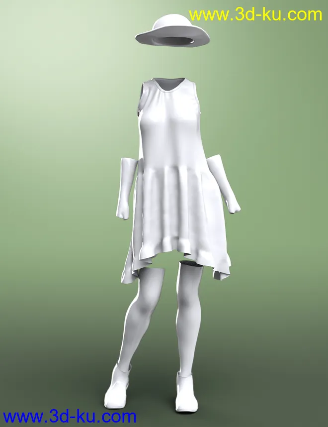 dForce Boho Days Outfit for Genesis 8 Female(s)模型的图片6