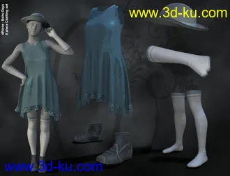 3D打印模型dForce Boho Days Outfit Textures的图片
