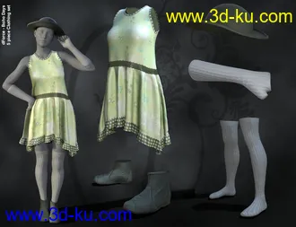 3D打印模型dForce Boho Days Outfit Textures的图片