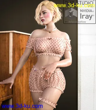 3D打印模型dforce bonne nuit clothing for G8F的图片