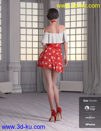 3D打印模型dForce Candy Kisses Outfit for Genesis 8 Female(s)的图片