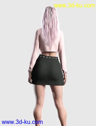 3D打印模型dForce Casual Crop Outfit for Genesis 8 Females的图片