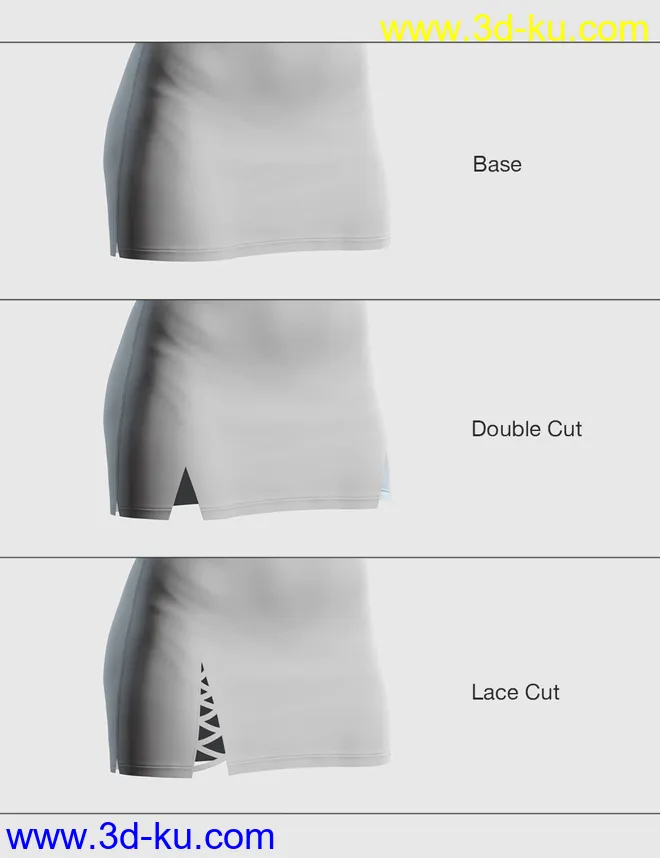 dForce Casual Crop Outfit for Genesis 8 Females模型的图片5
