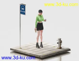 3D打印模型dForce Casual Crop Outfit for Genesis 8 Females的图片