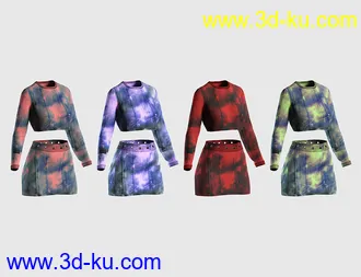 3D打印模型dForce Casual Crop Outfit Textures的图片