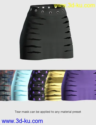 3D打印模型dForce Casual Crop Outfit Textures的图片