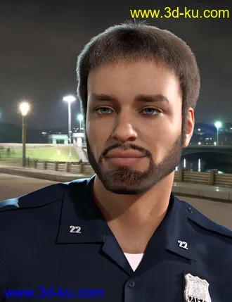 3D打印模型dForce Casual Hair and Beard for Genesis 8 Male(s)的图片