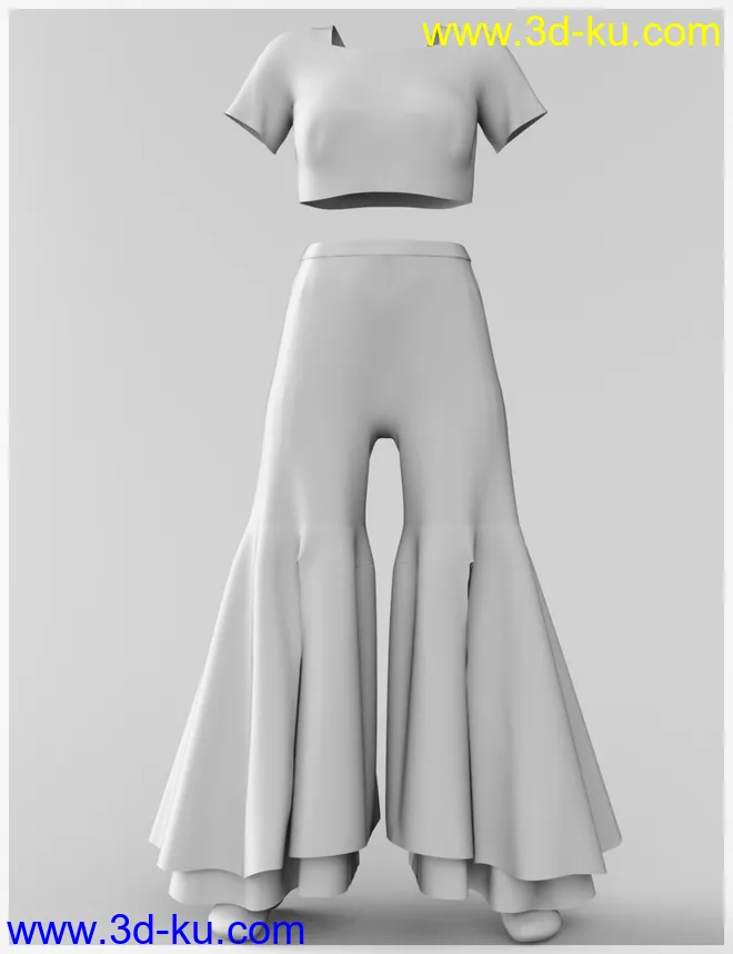 dForce CathyJo Outfit for Genesis 8 Female(s)模型的图片11