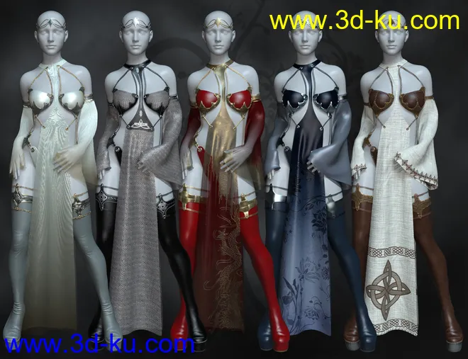 dForce CB Aumakua for Genesis 8 Female(s)模型的图片6