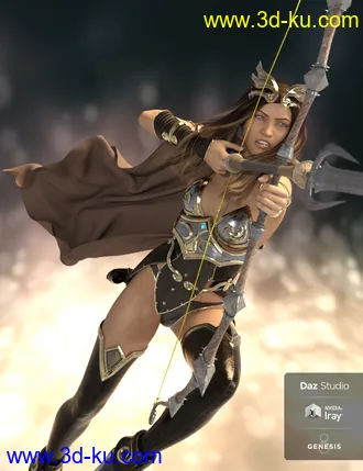 3D打印模型dForce Classic Fur Cape for Genesis 8的图片