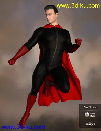 3D打印模型dForce Classic Fur Cape for Genesis 8的图片