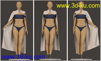 3D打印模型dForce Classic Fur Cape for Genesis 8的图片