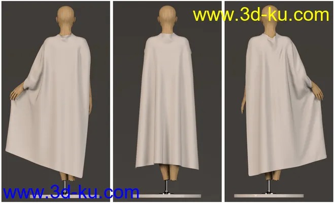 dForce Classic Fur Cape for Genesis 8模型的图片11
