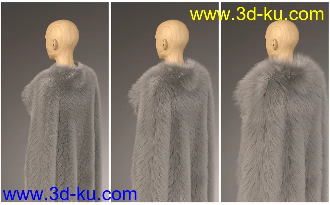 dForce Classic Fur Cape for Genesis 8模型的图片13