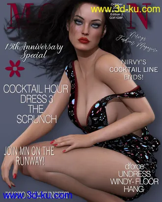 3D打印模型dforce Cocktail Hour Three -A Scrunch Dress- G3G8的图片
