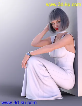 3D打印模型dForce COG Evening Dress for Genesis 8 Female(s)的图片