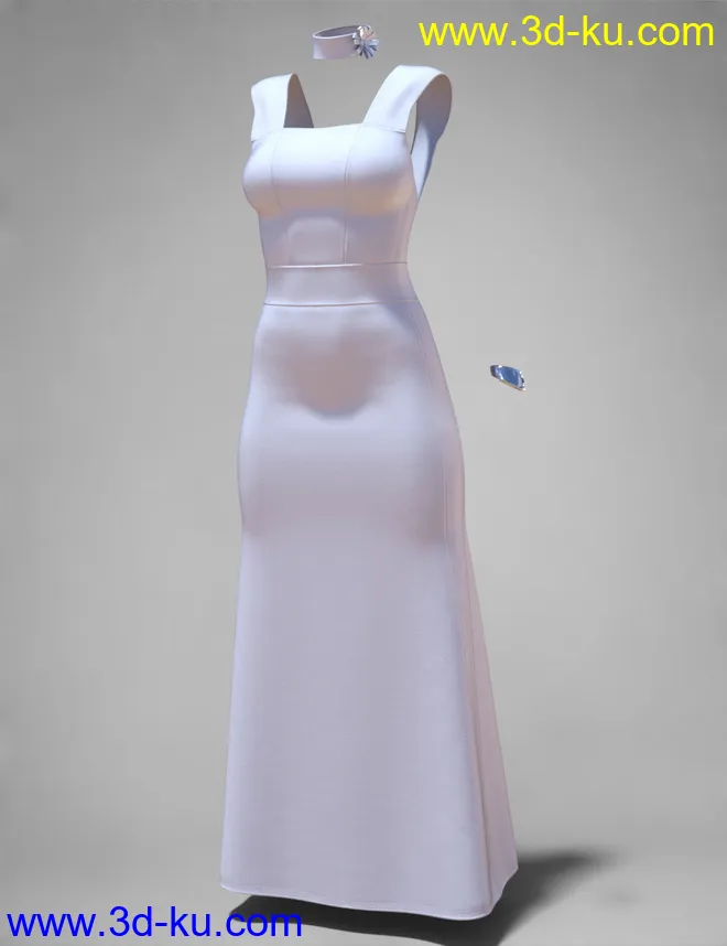 dForce COG Evening Dress for Genesis 8 Female(s)模型的图片10