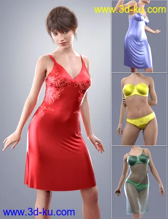 3D打印模型dForce COG Gown for Genesis 8 Females的图片