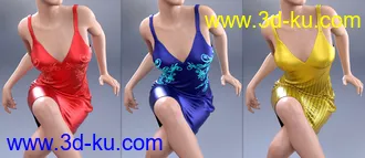 3D打印模型dForce COG Gown for Genesis 8 Females的图片