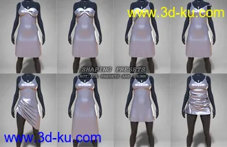 3D打印模型dForce COG Gown for Genesis 8 Females的图片
