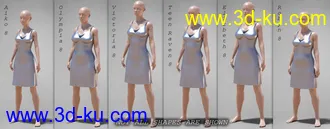 3D打印模型dForce COG Gown for Genesis 8 Females的图片