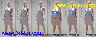 3D打印模型dForce COG Gown for Genesis 8 Females的图片