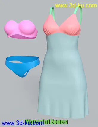 3D打印模型dForce COG Gown for Genesis 8 Females的图片