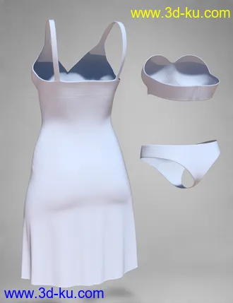 3D打印模型dForce COG Gown for Genesis 8 Females的图片