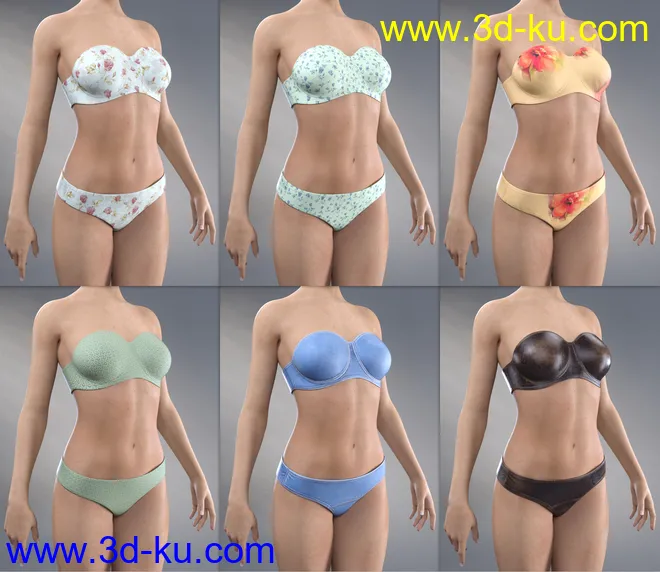 dForce COG Gown Texture Pack模型的图片3