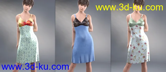 dForce COG Gown Texture Pack模型的图片5