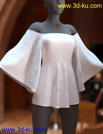 3D打印模型dForce Comics Cutie Dress for Genesis 8 Females的图片