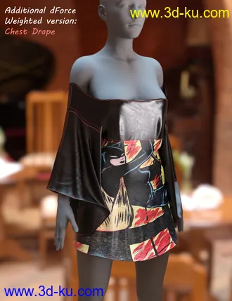 3D打印模型dForce Comics Cutie Dress for Genesis 8 Females的图片