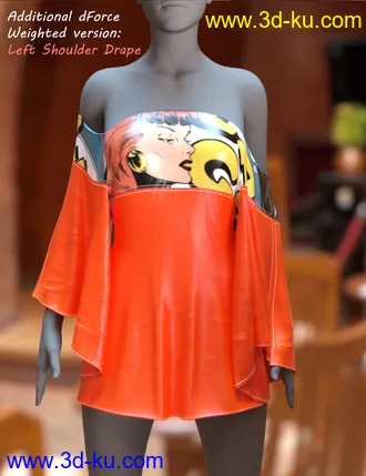 3D打印模型dForce Comics Cutie Dress for Genesis 8 Females的图片