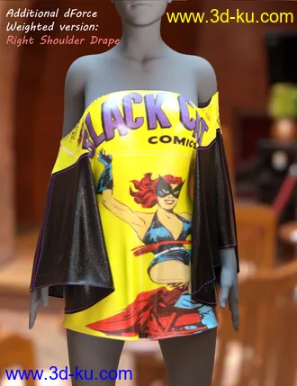 3D打印模型dForce Comics Cutie Dress for Genesis 8 Females的图片