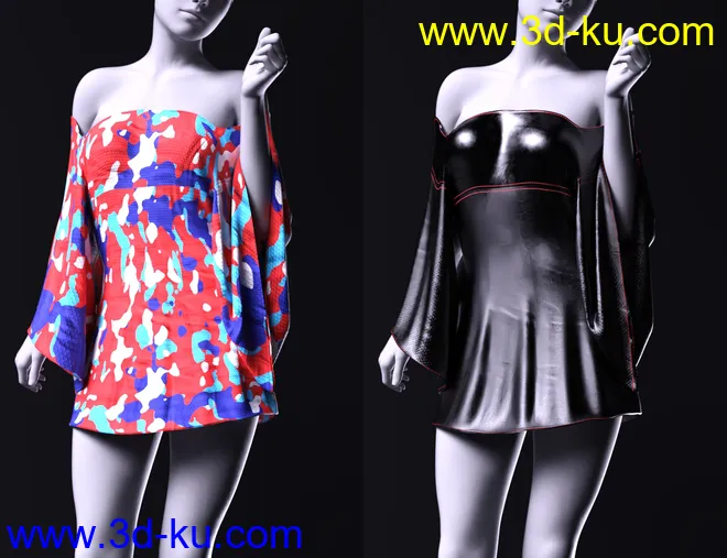 dForce Comics Cutie Texture ADDON for Genesis 8 Females模型的图片8