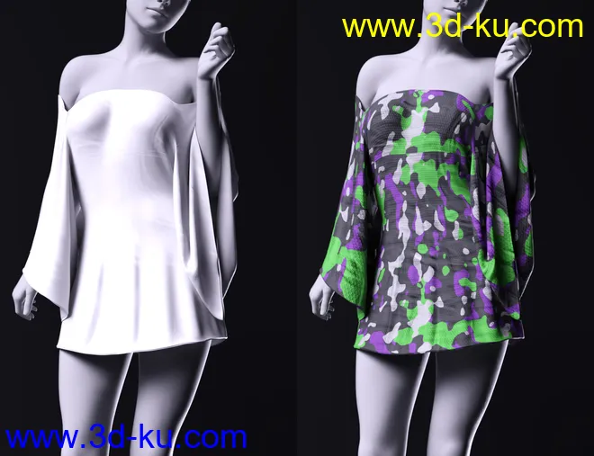 dForce Comics Cutie Texture ADDON for Genesis 8 Females模型的图片9