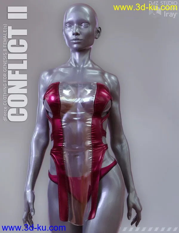 dForce Conflict II for Genesis 8 Females模型的图片1