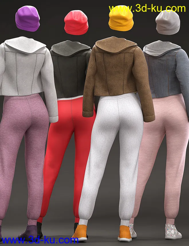 dForce Cool Down Outfit Textures模型的图片7