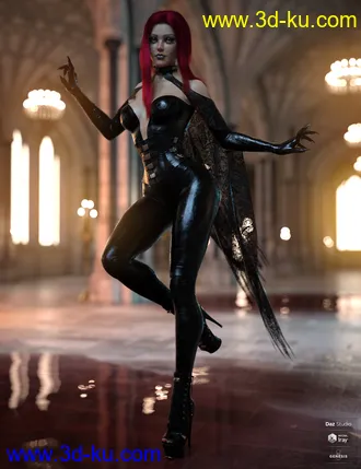 3D打印模型dForce Daedrah Outfit for Genesis 8 Females的图片
