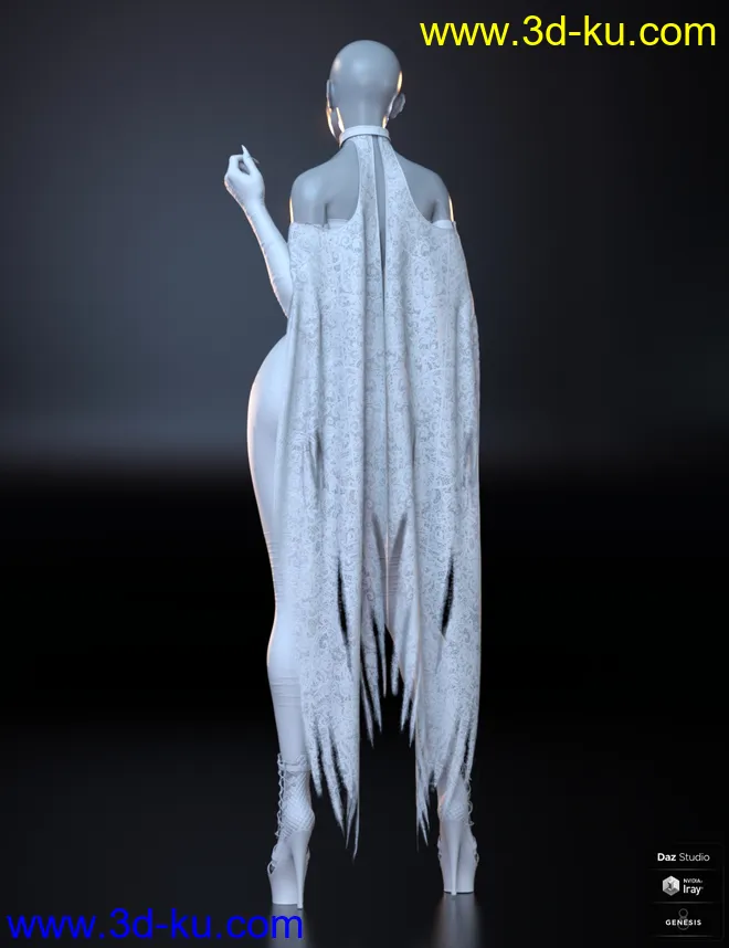 dForce Daedrah Outfit for Genesis 8 Females模型的图片13