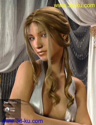 3D打印模型dForce Dalia Hair for Genesis 8 Females的图片