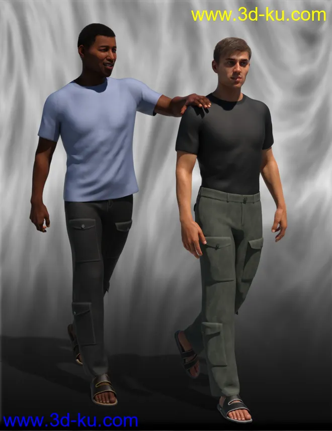 dForce Downtime Casual for Genesis 8 Male(s)模型的图片1