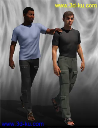 3D打印模型dForce Downtime Casual for Genesis 8 Male(s)的图片