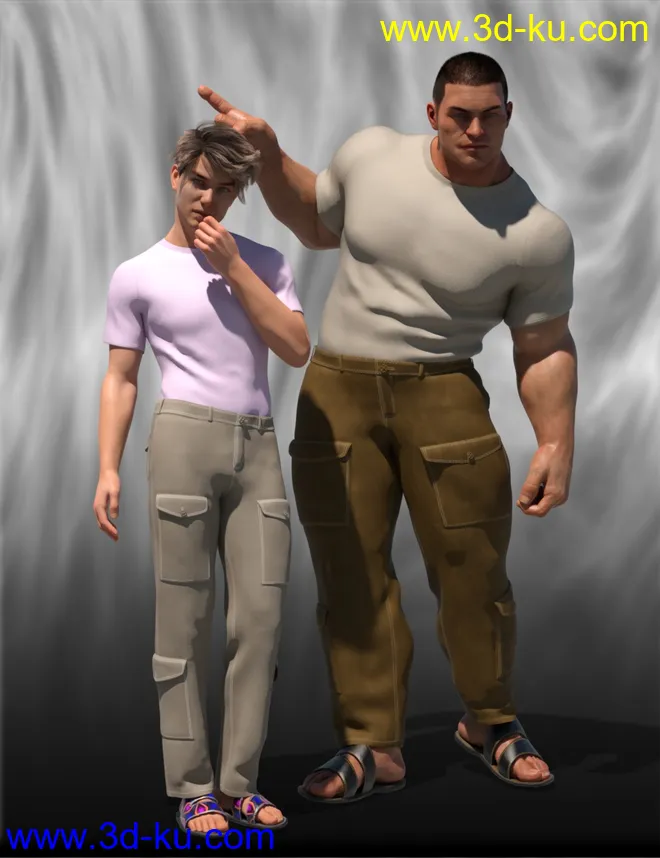 dForce Downtime Casual for Genesis 8 Male(s)模型的图片2