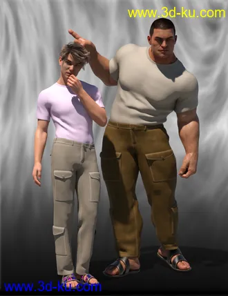 3D打印模型dForce Downtime Casual for Genesis 8 Male(s)的图片