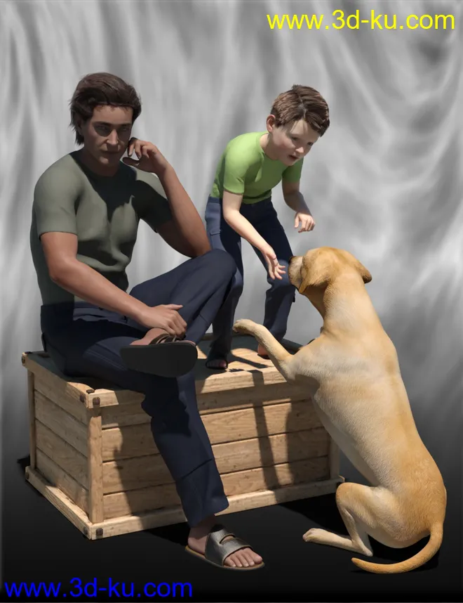 dForce Downtime Casual for Genesis 8 Male(s)模型的图片3