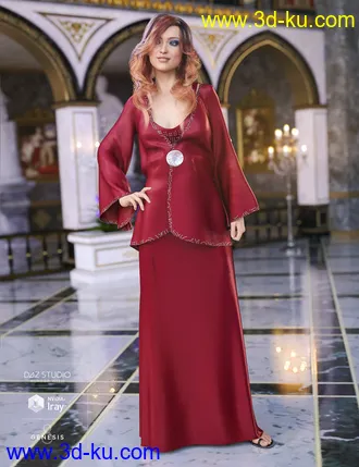 3D打印模型dForce Elegant Prestige Outfit for Genesis 8 Female(s)的图片