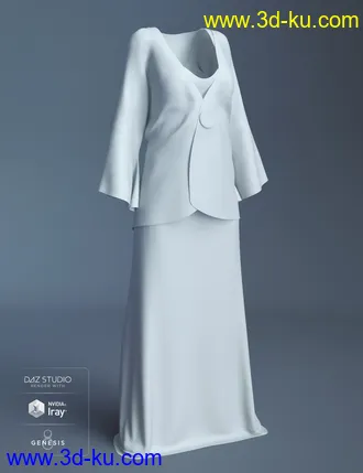 3D打印模型dForce Elegant Prestige Outfit for Genesis 8 Female(s)的图片