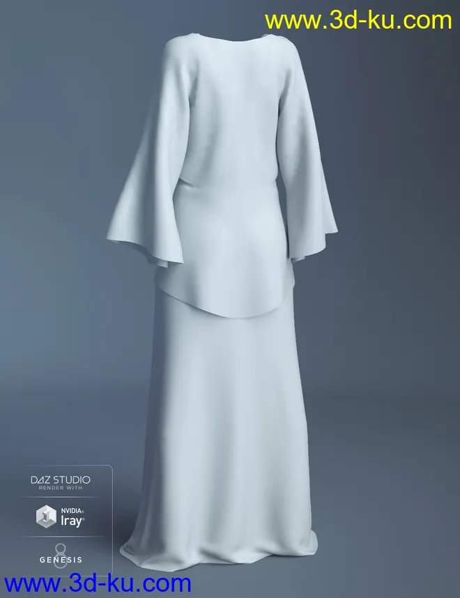 dForce Elegant Prestige Outfit for Genesis 8 Female(s)模型的图片6