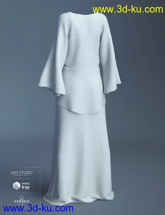 3D打印模型dForce Elegant Prestige Outfit for Genesis 8 Female(s)的图片